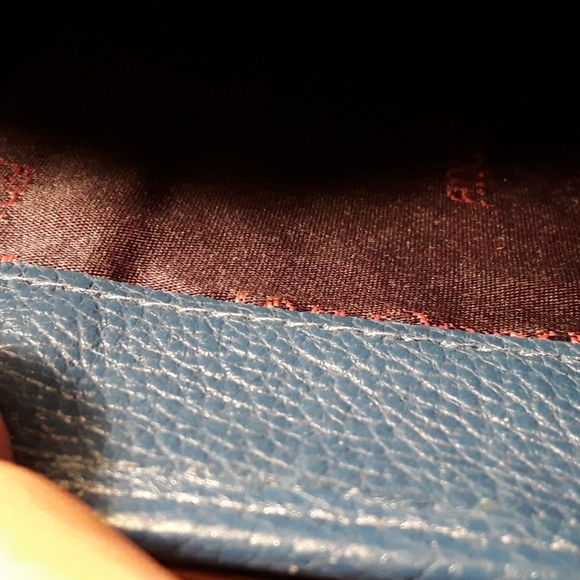 Genuine Leather Anuschka Northern Skies Handpainted Small Flap French Wallet - Picture 4 of 10